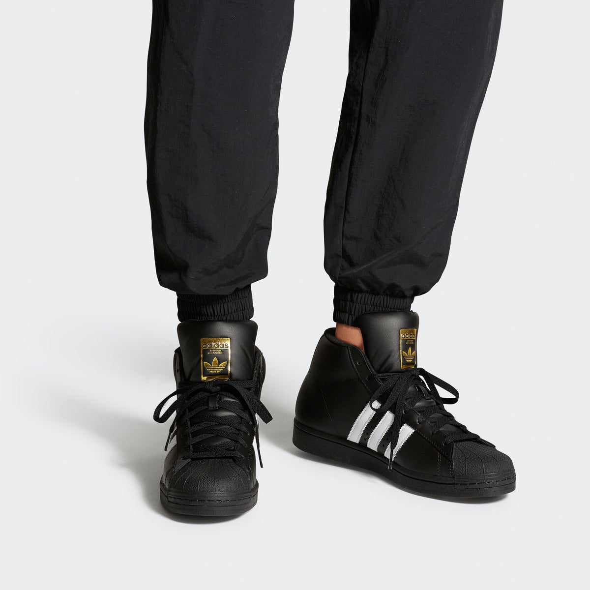 Adidas Pro Model Sneakers - Core Black / White / Gold - view 2