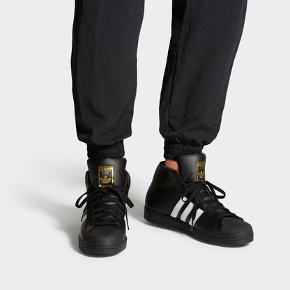 Adidas Pro Model Sneakers - Core Black / White / Gold - view 2