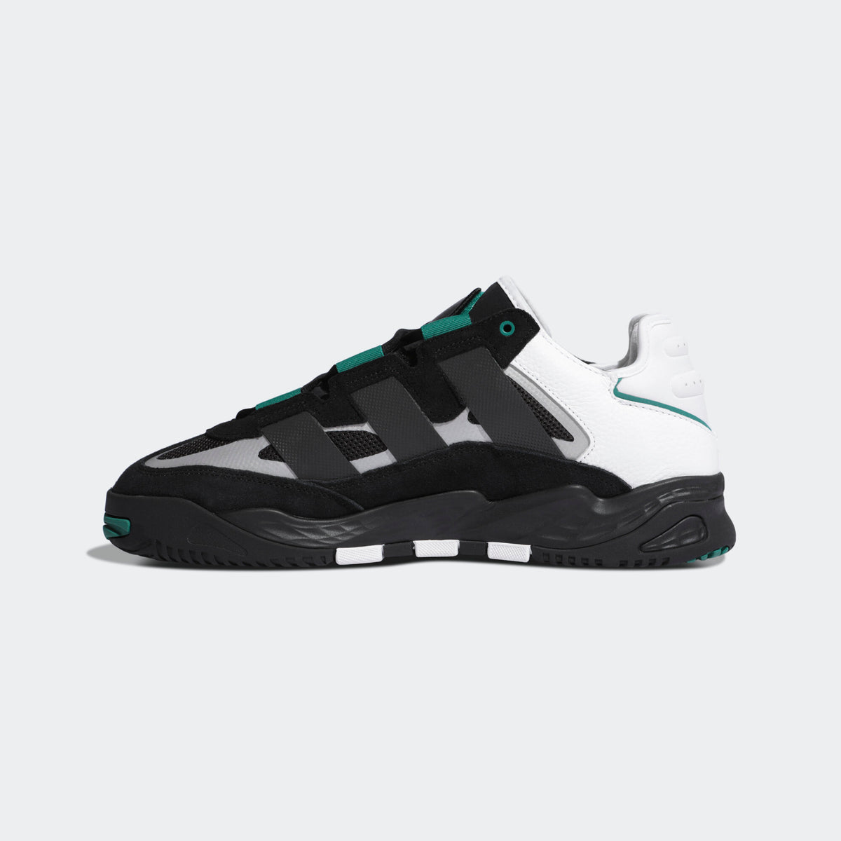 Adidas Niteball Sneakers - Black / White / Green - view 3