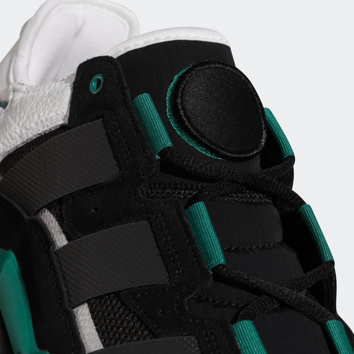 Adidas Niteball Sneakers - Black / White / Green - view 5