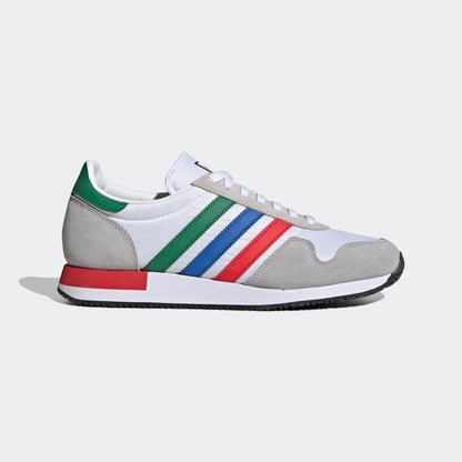 Adidas USA 84 Sneakers - White / Grey / Green / Blue / Red - view 1
