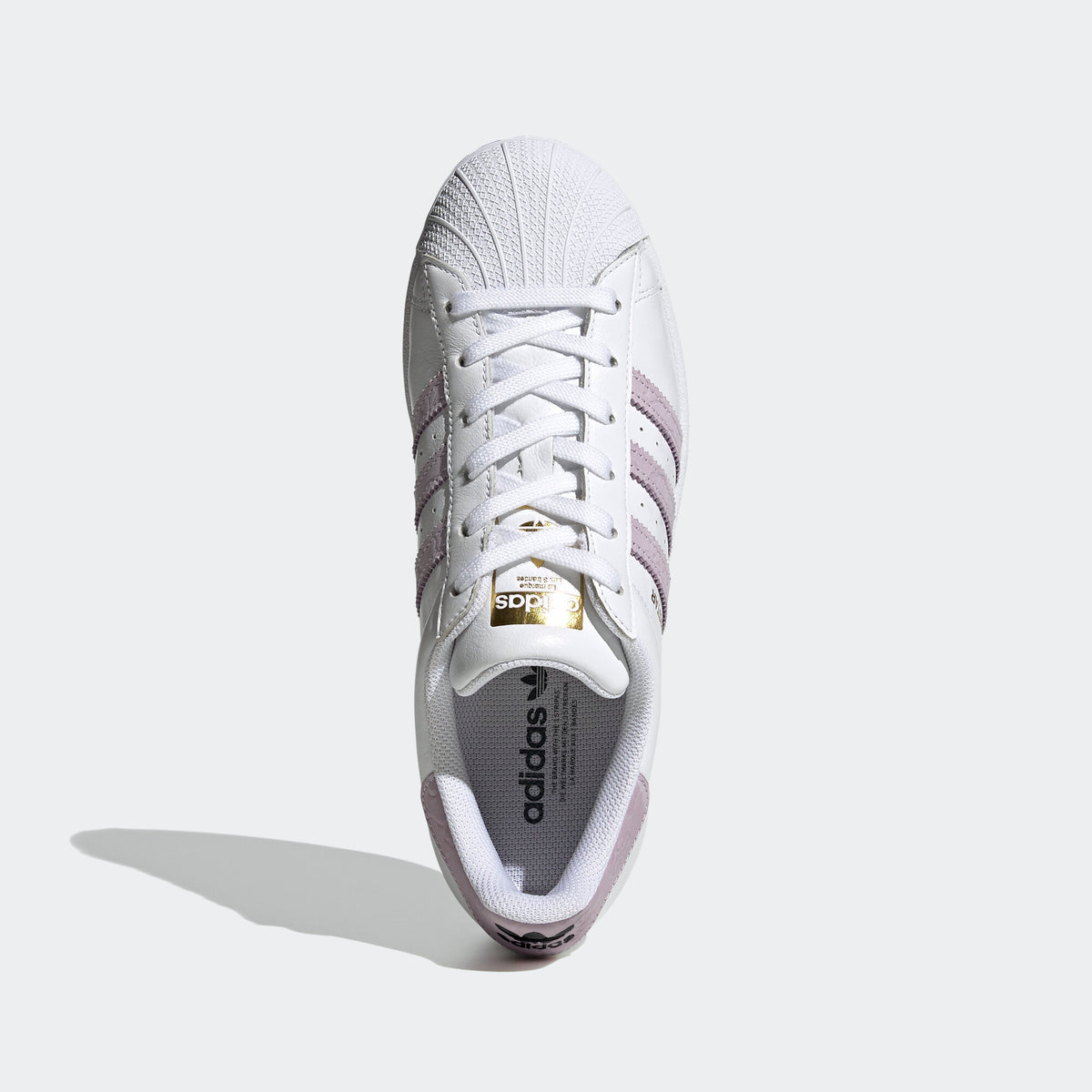 Adidas Superstar Sneakers - White / Purple / Gold - view 3
