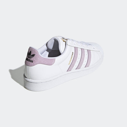 Adidas Superstar Sneakers - White / Purple / Gold - view 6