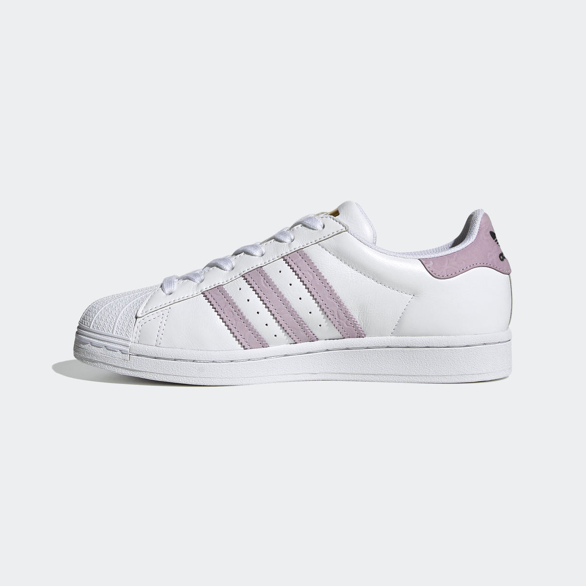 Adidas Superstar Sneakers - White / Purple / Gold - view 7
