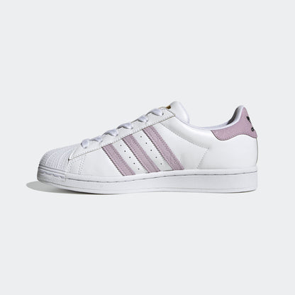 Adidas Superstar Sneakers - White / Purple / Gold - view 7