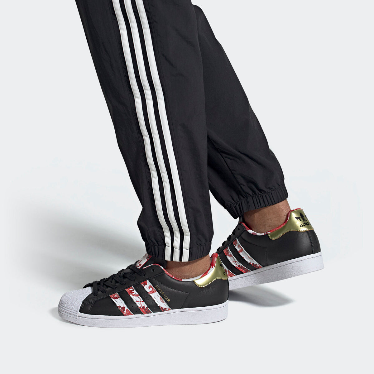 Adidas Superstar Sneakers - Core Black / Gold / White - view 2