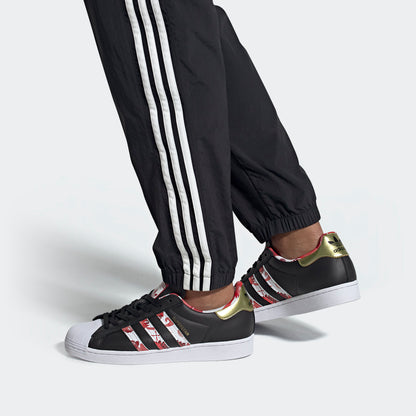 Adidas Superstar Sneakers - Core Black / Gold / White - view 2