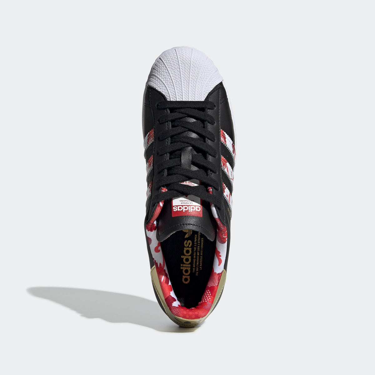 Adidas Superstar Sneakers - Core Black / Gold / White - view 3
