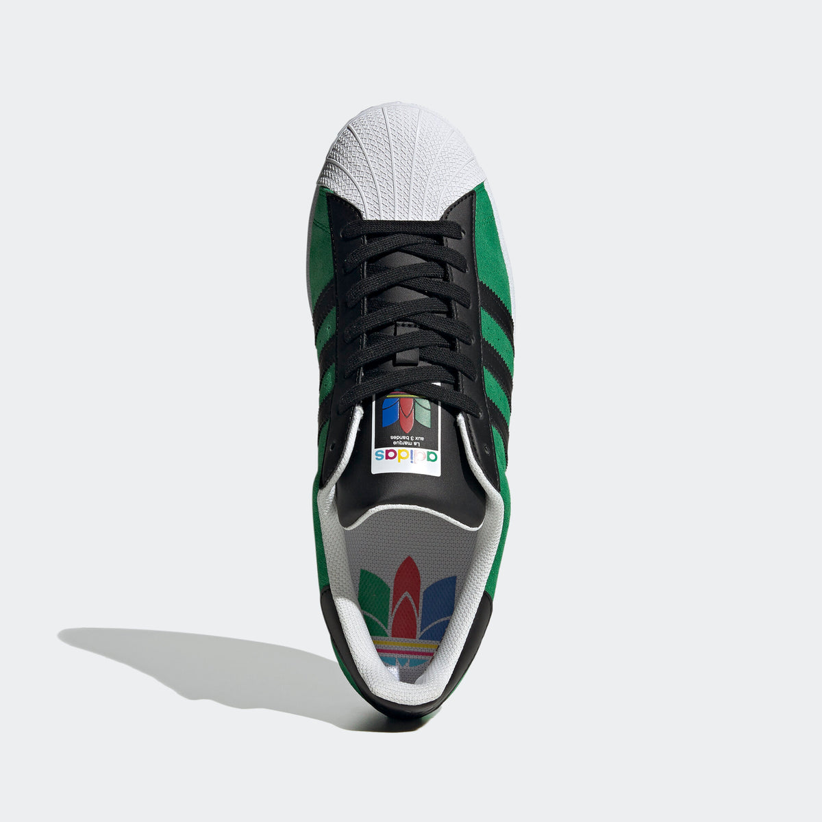 Adidas Superstar Sneakers - Green / Core Black / Yellow - view 3