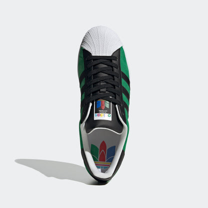Adidas Superstar Sneakers - Green / Core Black / Yellow - view 3