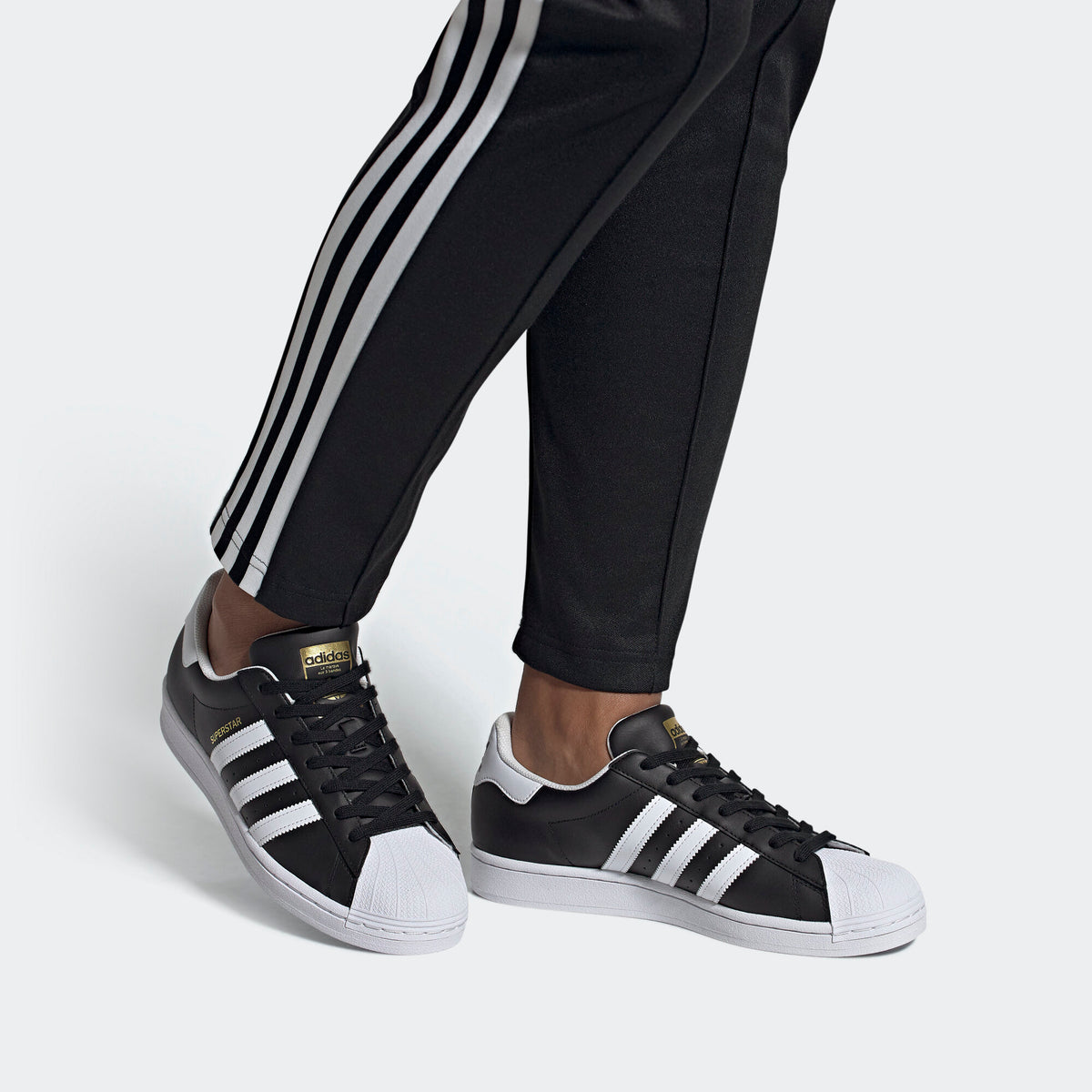 Adidas Superstar Sneakers - Core Black / White / Gold - view 2