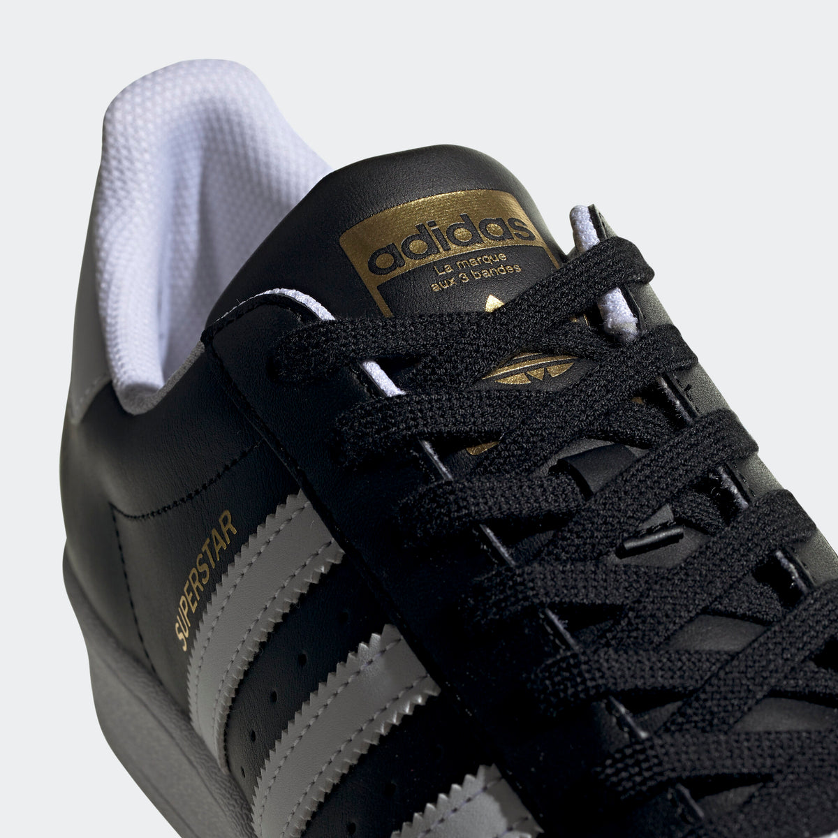 Adidas Superstar Sneakers - Core Black / White / Gold - view 8