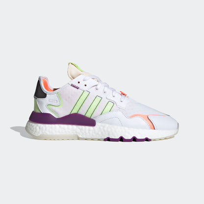 Adidas Nite Jogger Sneakers - Crystal White / Glory Green / Glory Purple / Core Black - view 1