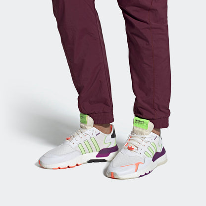 Adidas Nite Jogger Sneakers - Crystal White / Glory Green / Glory Purple / Core Black - view 2