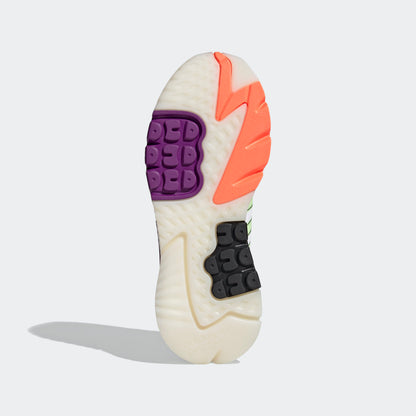 Adidas Nite Jogger Sneakers - Crystal White / Glory Green / Glory Purple / Core Black - view 4
