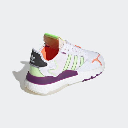 Adidas Nite Jogger Sneakers - Crystal White / Glory Green / Glory Purple / Core Black - view 6