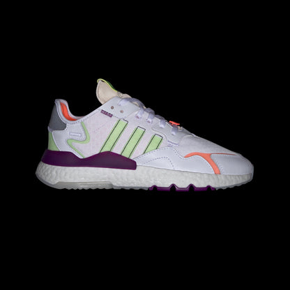 Adidas Nite Jogger Sneakers - Crystal White / Glory Green / Glory Purple / Core Black - view 8