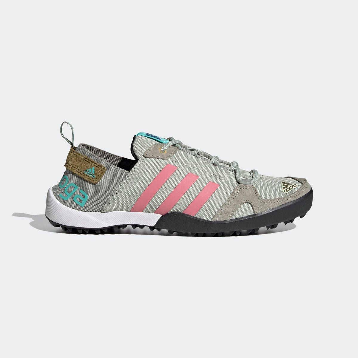 Adidas Daroga TWO 13 Hiking Sneakers - Khaki Brown / Dark Brown / Rose Red - view 1