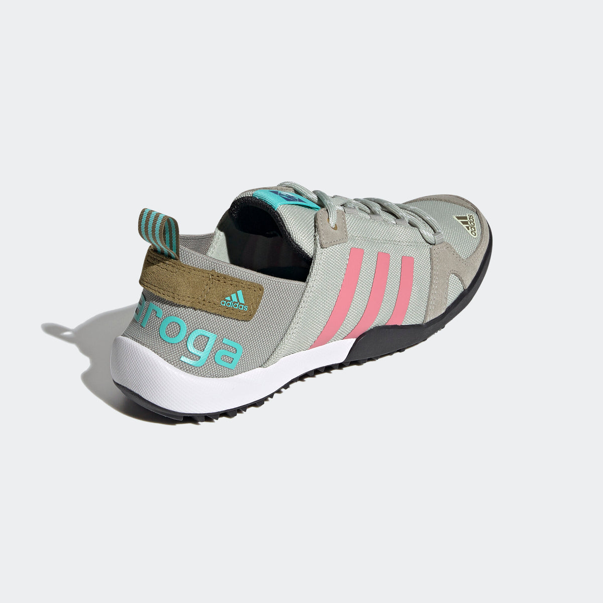 Adidas Daroga TWO 13 Hiking Sneakers - Khaki Brown / Dark Brown / Rose Red - view 5