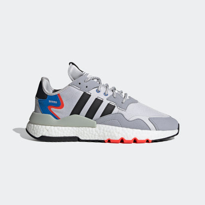 Adidas Nite Jogger Sneakers - Grey White / Light Grey / Black / Blue / Orange - view 1