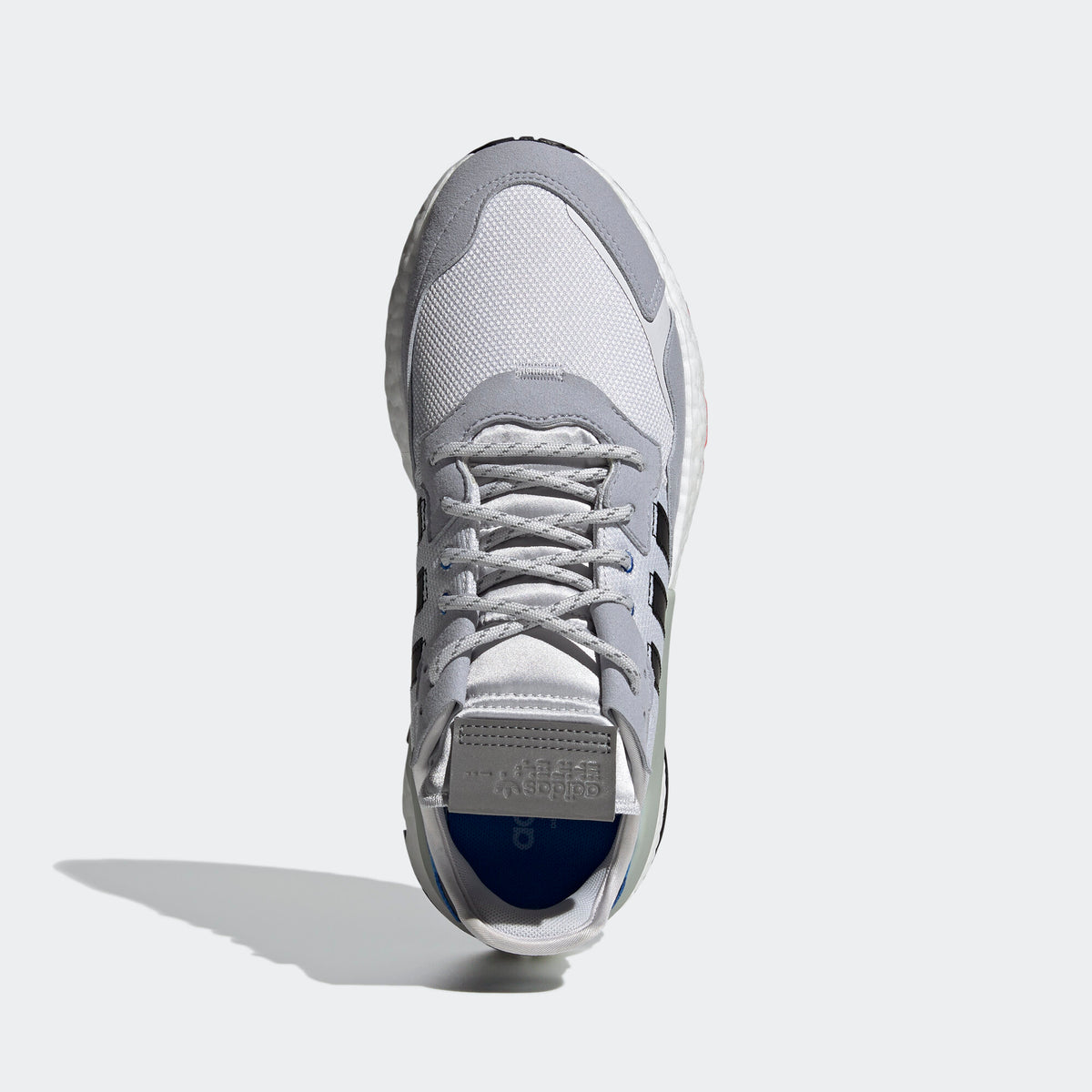 Adidas Nite Jogger Sneakers - Grey White / Light Grey / Black / Blue / Orange - view 2
