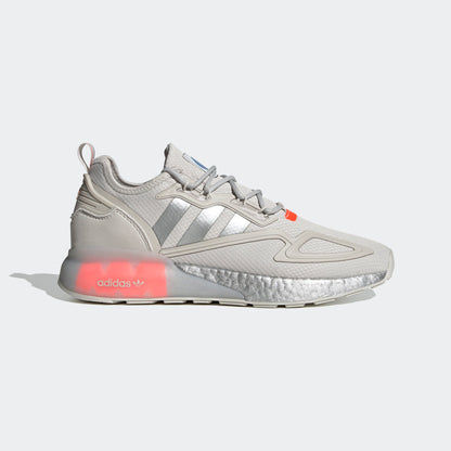 Adidas ZX 2K BOOST Sneakers - Light Grey / Dark Grey / Red - view 1