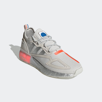 Adidas ZX 2K BOOST Sneakers - Light Grey / Dark Grey / Red - view 4