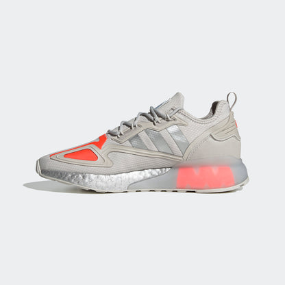 Adidas ZX 2K BOOST Sneakers - Light Grey / Dark Grey / Red - view 6