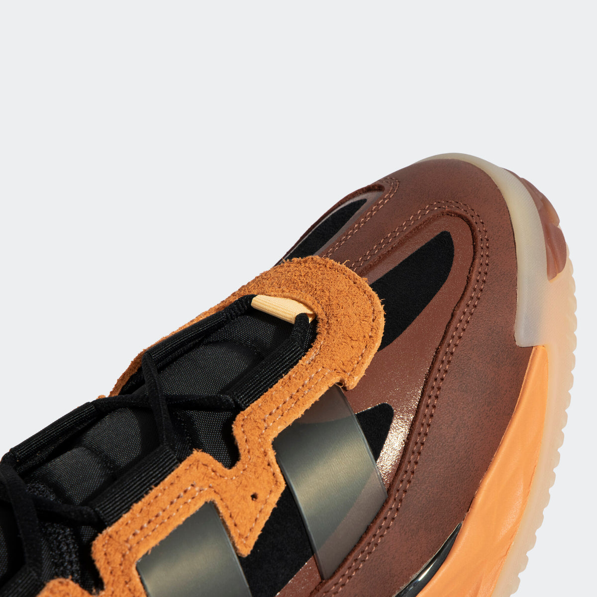 Adidas Niteball Sneakers - Red Brown / Black - view 4