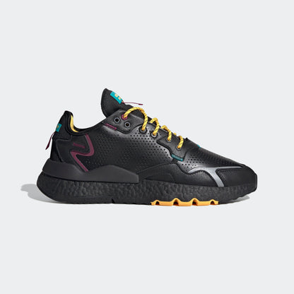 Adidas Nite Jogger Sneakers - Black / Reflective Silver / Blue - view 1