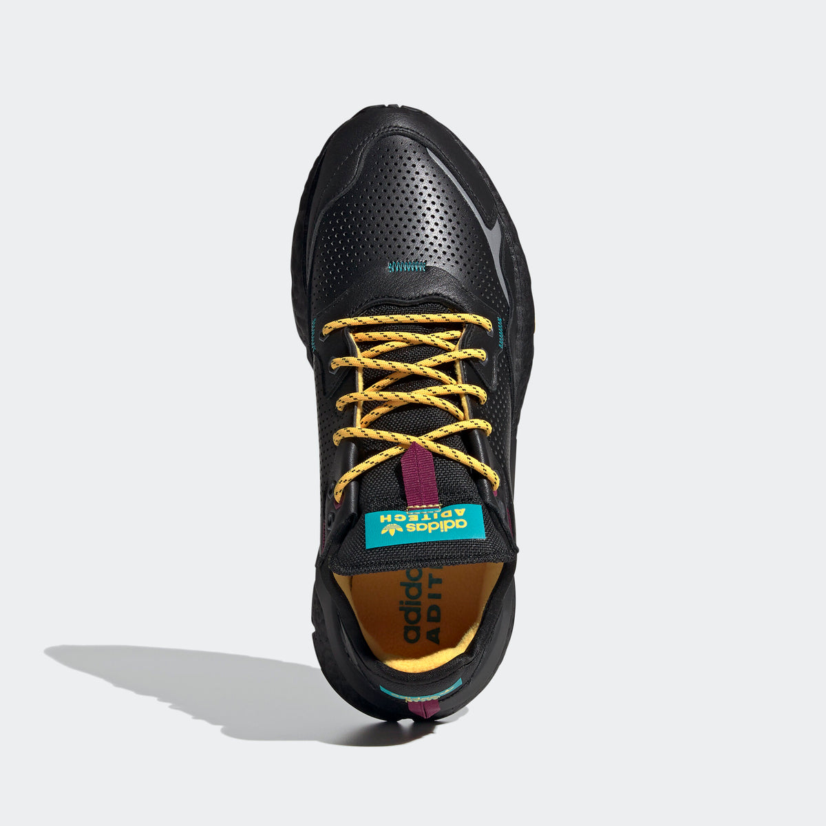 Adidas Nite Jogger Sneakers - Black / Reflective Silver / Blue - view 3