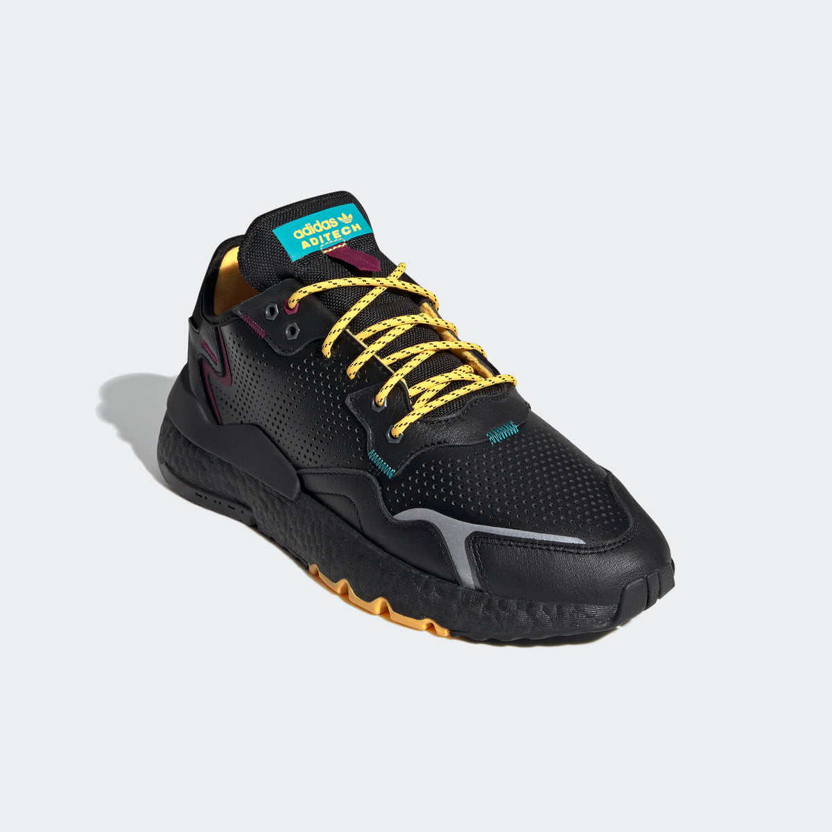 Adidas Nite Jogger Sneakers - Black / Reflective Silver / Blue - view 5