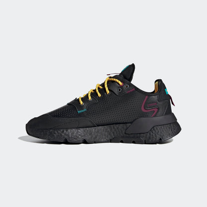 Adidas Nite Jogger Sneakers - Black / Reflective Silver / Blue - view 7