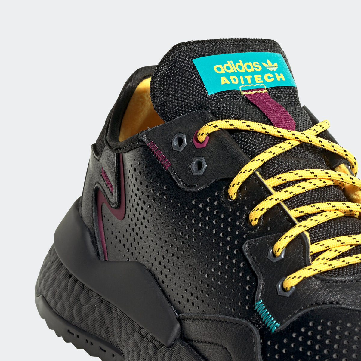 Adidas Nite Jogger Sneakers - Black / Reflective Silver / Blue - view 8