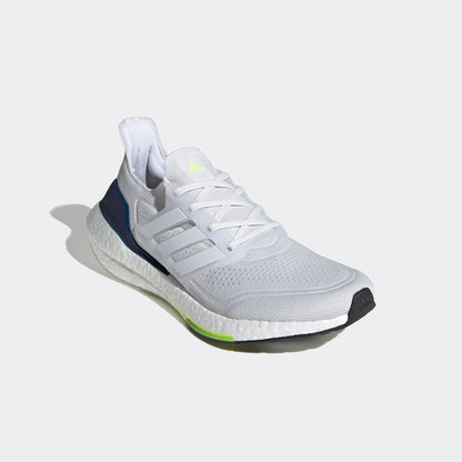 Adidas Ultraboost 21 Sneakers - White / Navy - view 4