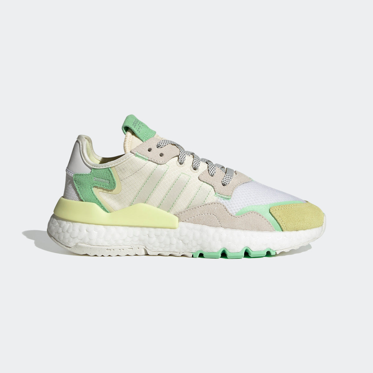 Adidas Nite Jogger Sneakers - Beige / White / Dark Green / Light Grey - view 1