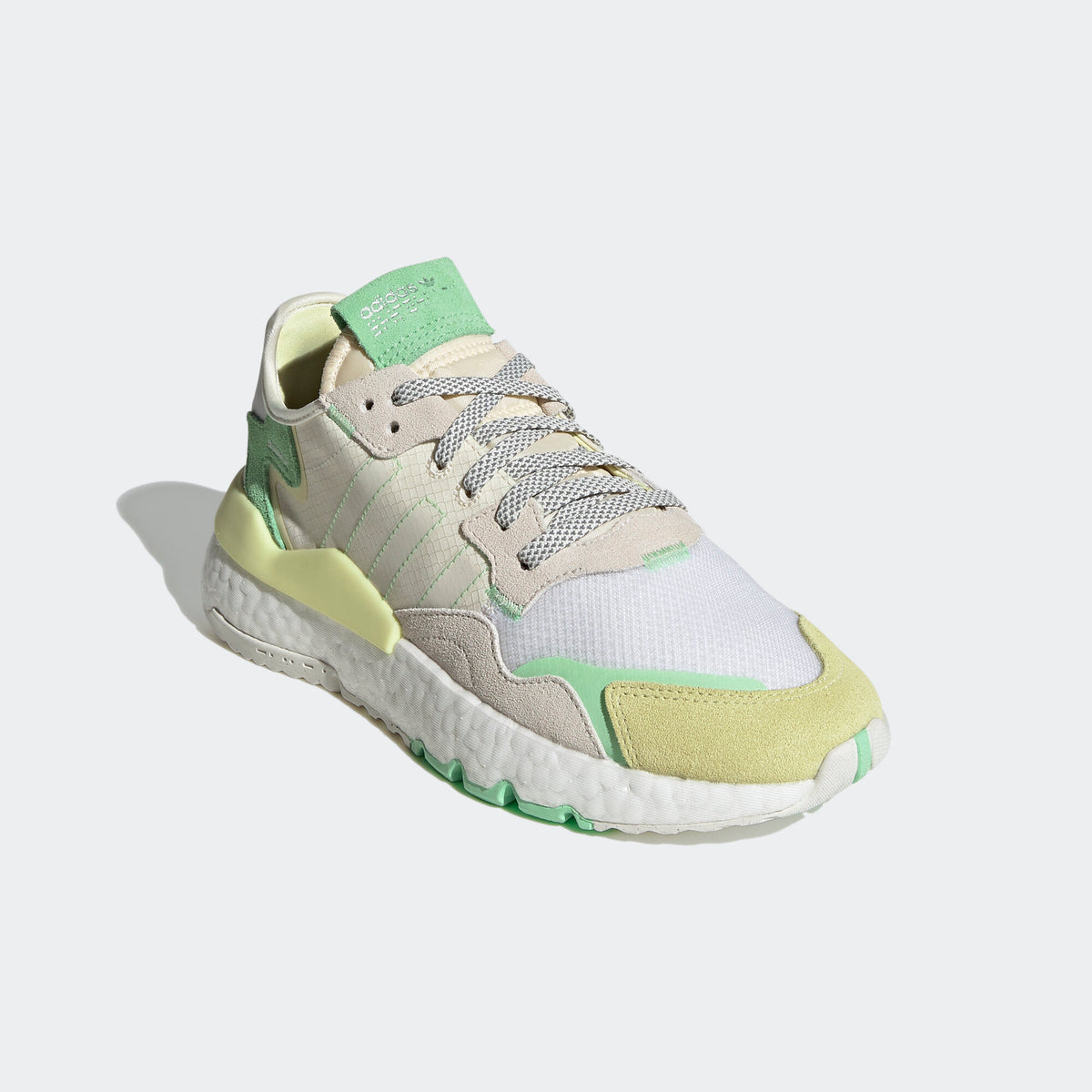 Adidas Nite Jogger Sneakers - Beige / White / Dark Green / Light Grey - view 4