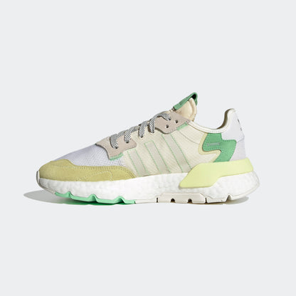 Adidas Nite Jogger Sneakers - Beige / White / Dark Green / Light Grey - view 6