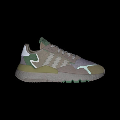Adidas Nite Jogger Sneakers - Beige / White / Dark Green / Light Grey - view 7