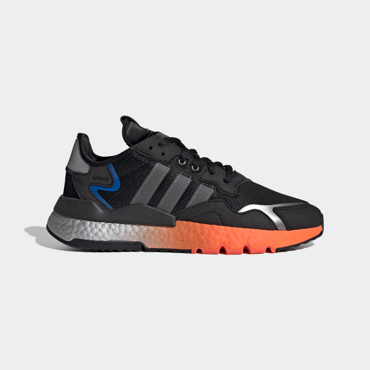 Adidas Nite Jogger Sneakers - Black / Silver / Grey / Blue - view 1