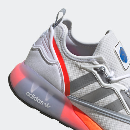 Adidas ZX 2K BOOST Sneakers - White / Silver / Red / Blue - view 8