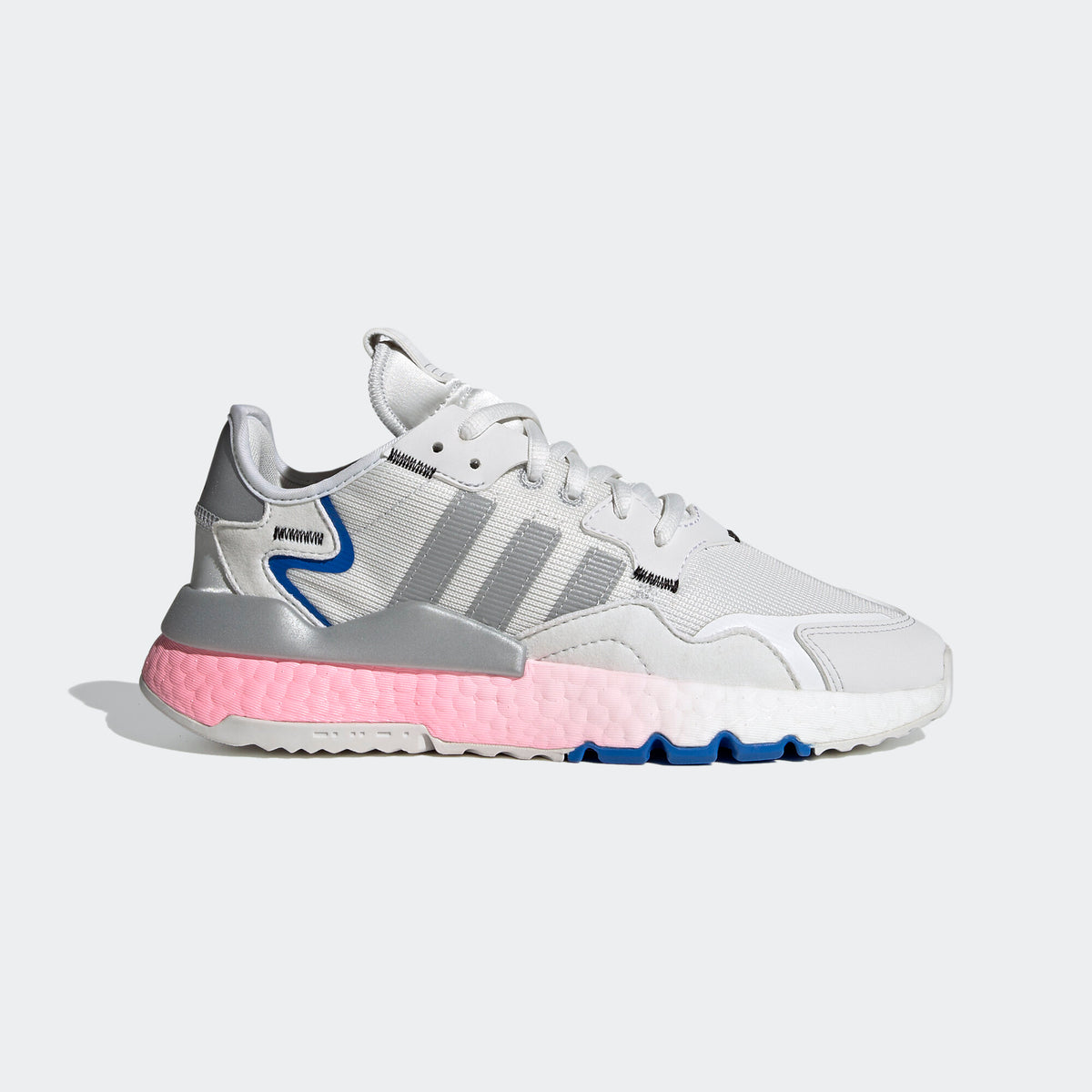 Adidas Nite Jogger Sneakers - Light Grey / Dark Grey / Blue - view 1
