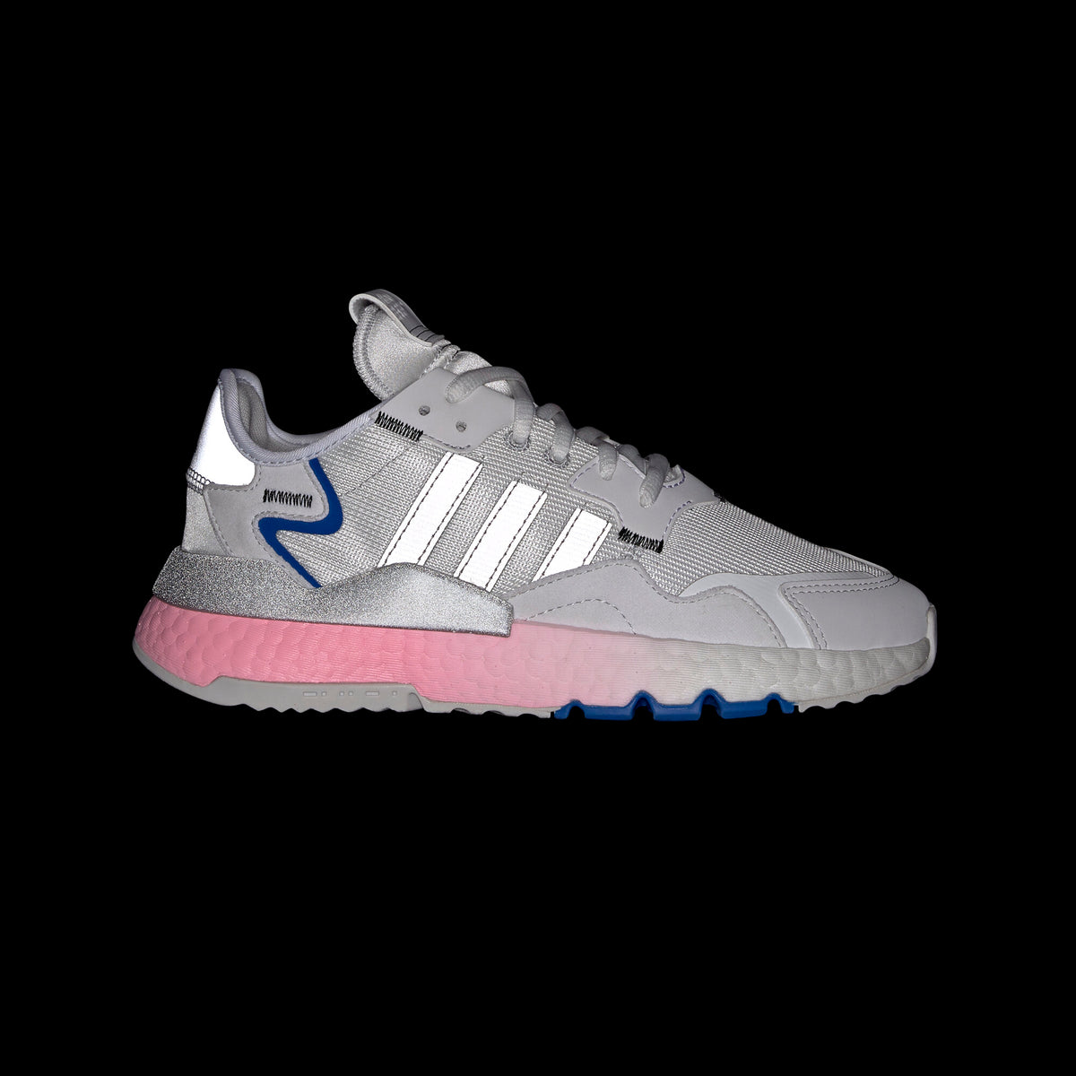 Adidas Nite Jogger Sneakers - Light Grey / Dark Grey / Blue - view 7