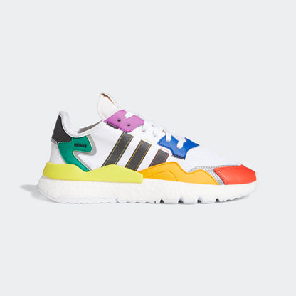 Adidas Nite Jogger Pride Sneakers - White / Core Black / Green / Blue / Purple / Orange Red / Orange Yellow / Yellow / Silver - view 1