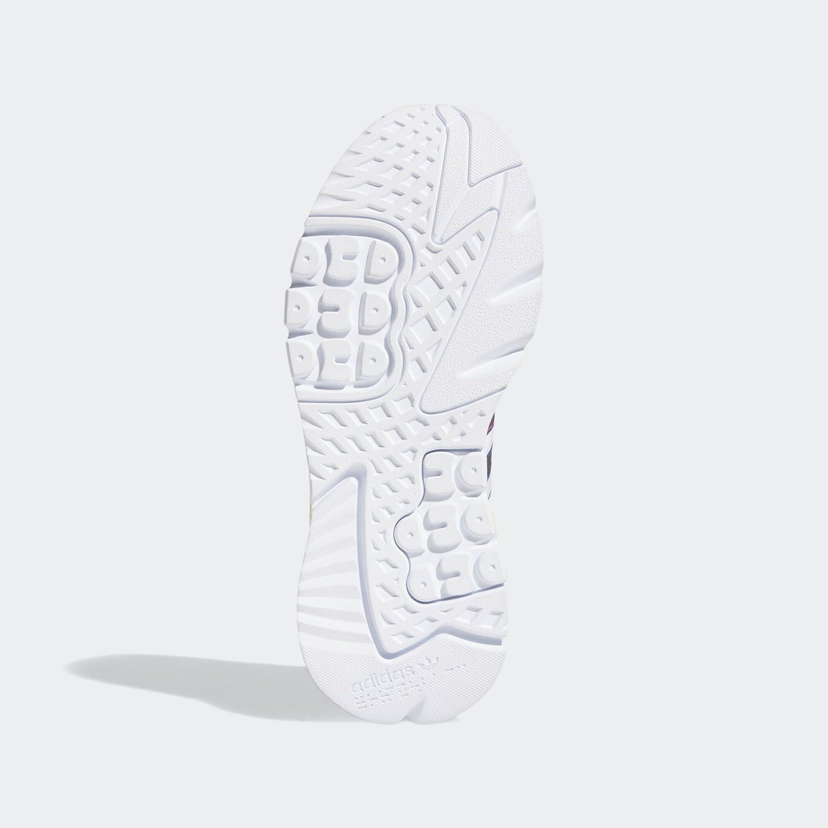 Adidas Nite Jogger Pride Sneakers - White / Core Black / Green / Blue / Purple / Orange Red / Orange Yellow / Yellow / Silver - view 4