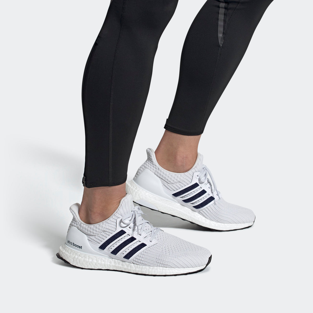 Adidas Ultraboost 4.0 DNA Sneakers - White / Collegiate Navy - view 2