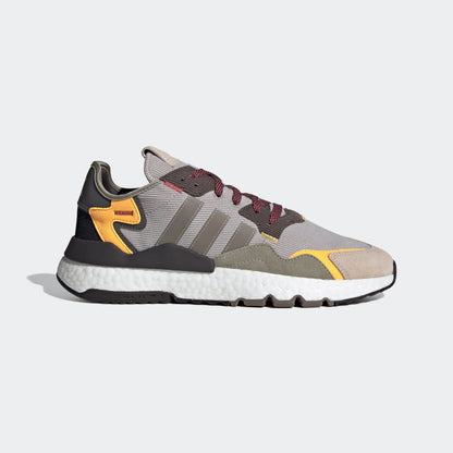 Adidas Nite Jogger Sneakers - Dark Grey / Black / Yellow / Dark Green / Taupe - view 1