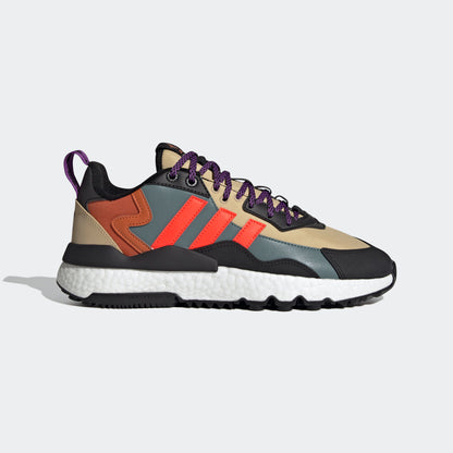 Adidas Nite Jogger Winterized Sneakers - Ochre / Dark Green / Black / Red - view 1