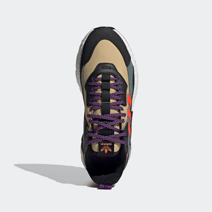 Adidas Nite Jogger Winterized Sneakers - Ochre / Dark Green / Black / Red - view 2