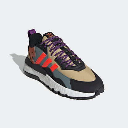 Adidas Nite Jogger Winterized Sneakers - Ochre / Dark Green / Black / Red - view 4